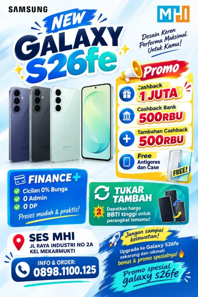 SAMSUNG S26FE CICILAN 0% TANPA BUNGA