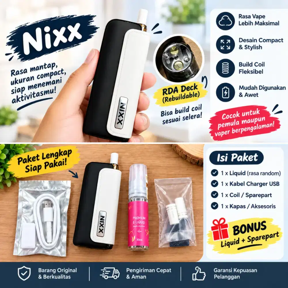 pod nixx blm terpakai no box
