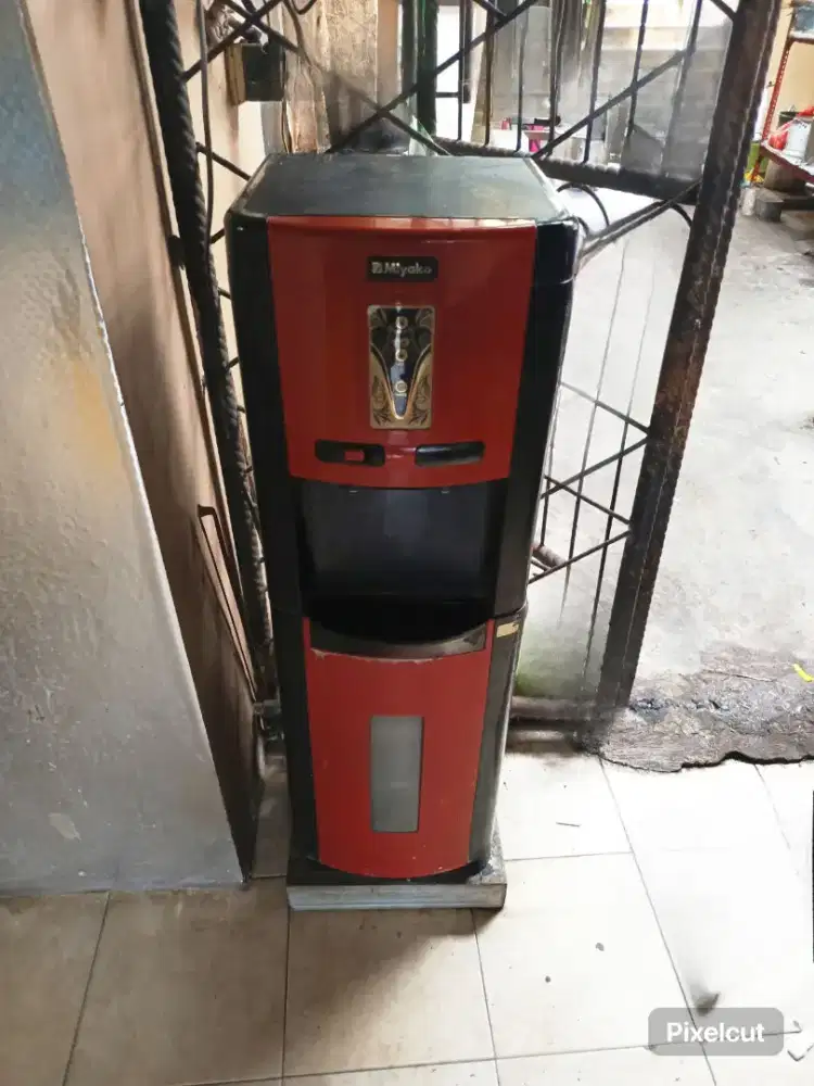 dispenser miyako bekas masih nyala