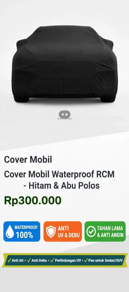 Cover Mobil Waterproof RCM - Nanjung Bandung - Bisa COD