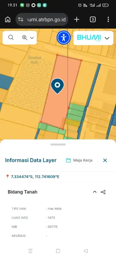 DIJUAL TANAH DI SIWALANKERTO TIMUR DEKAT UK PETRA MURAH