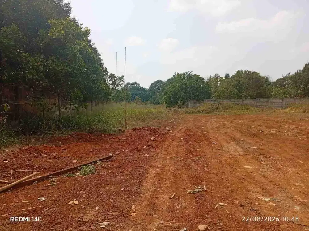 Sewa Lahan Padat 4100m Akses 40ft Cocok untuk Fabrikasi di Mekarsari, Bogor