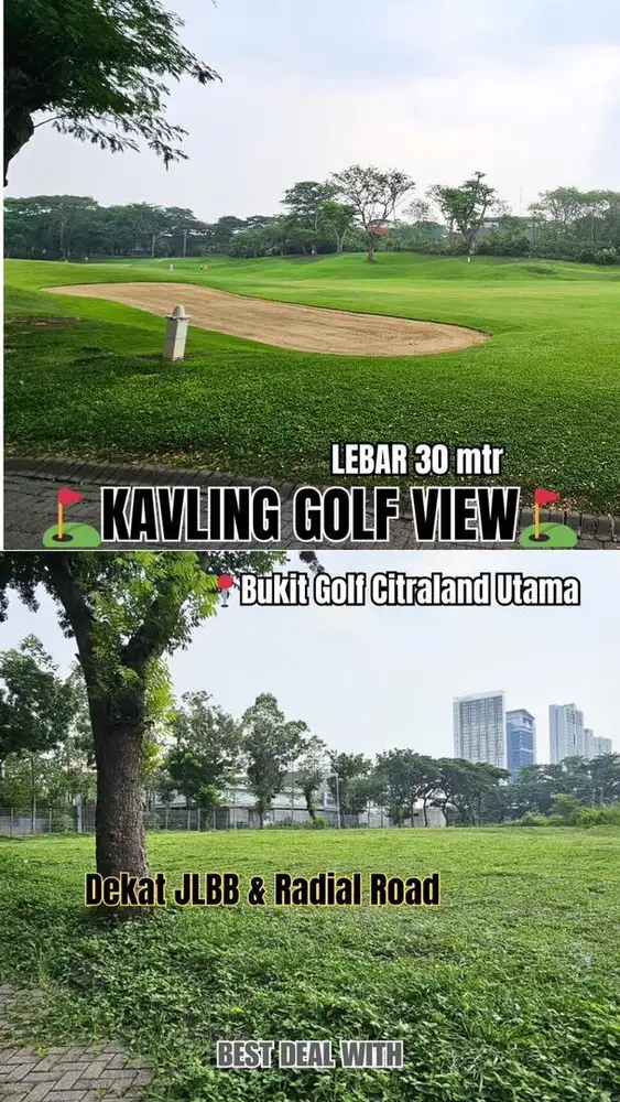19.99JT/M2! KAVLING GOLF VIEW CITRALAND BLOK I BS HUNIAN / KOMERSIAL