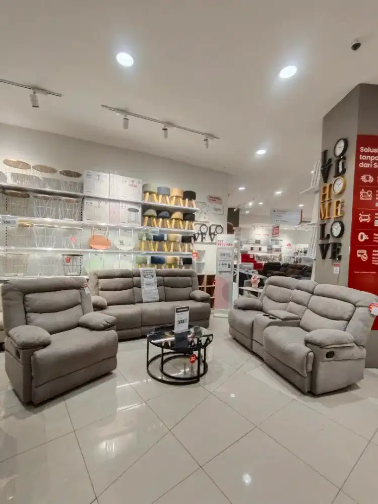 PROMO SOFA SET RECLINER FABRIC