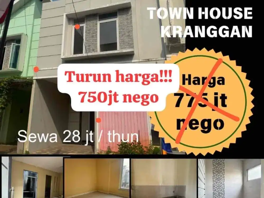 Dijual/ Sewa Rumah di Belakang Pasar Kranggan Jatisampurna dalam Cluster