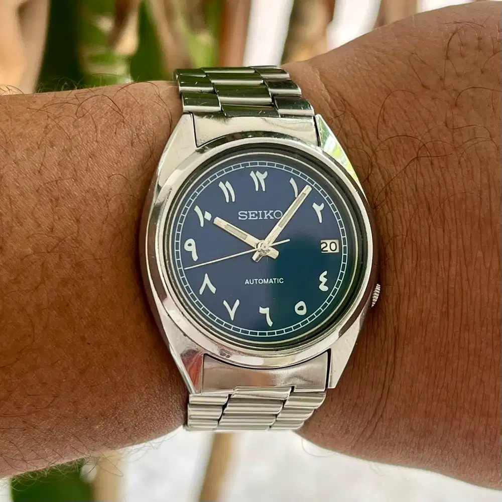 Seiko Blue Arabic Sanburst Automatic
