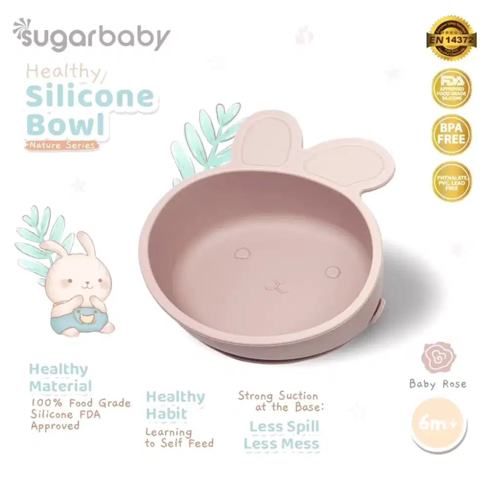 Sugarbaby Healthy Silicone Bowl (Nature Series) Mangkok Makan Mpasi