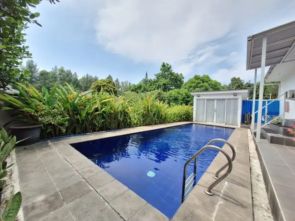 Rumah Hook Mewah di Bukit Golf Hijau Sentul - LT 550 m², Kolam Renang Pribadi!