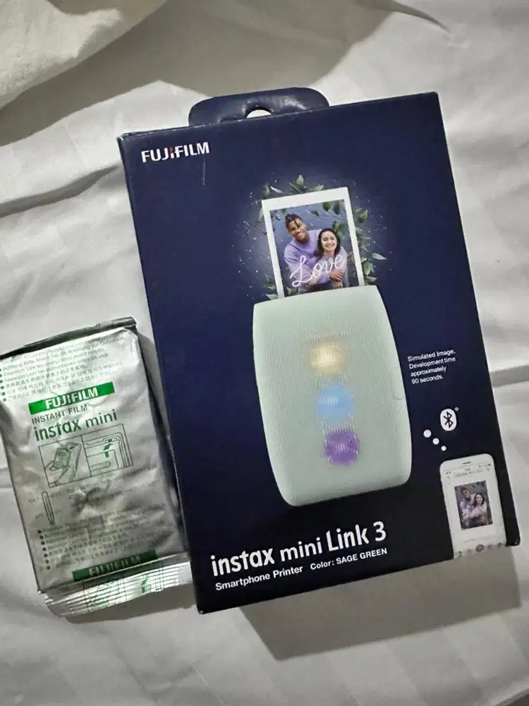 Fujifilm Instax Mini Link 3 Sage Green | Like New + Film