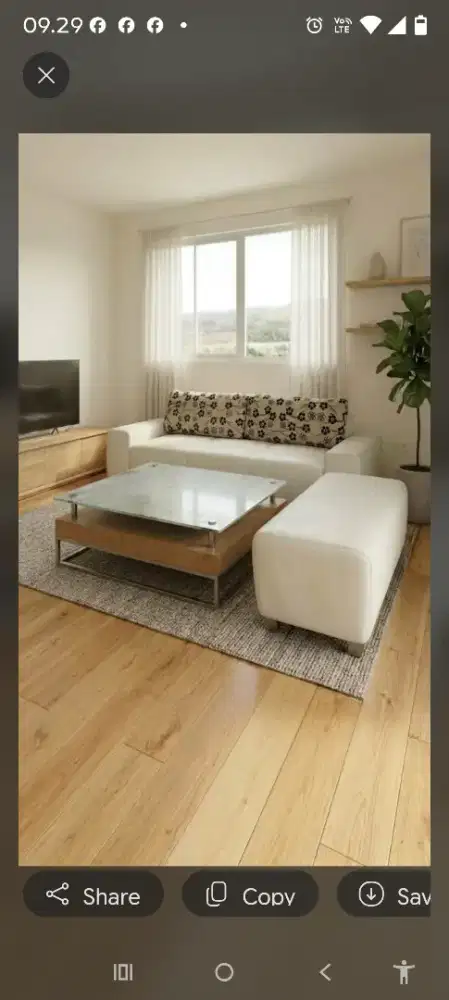 Jual sofa tamu warna putih gading