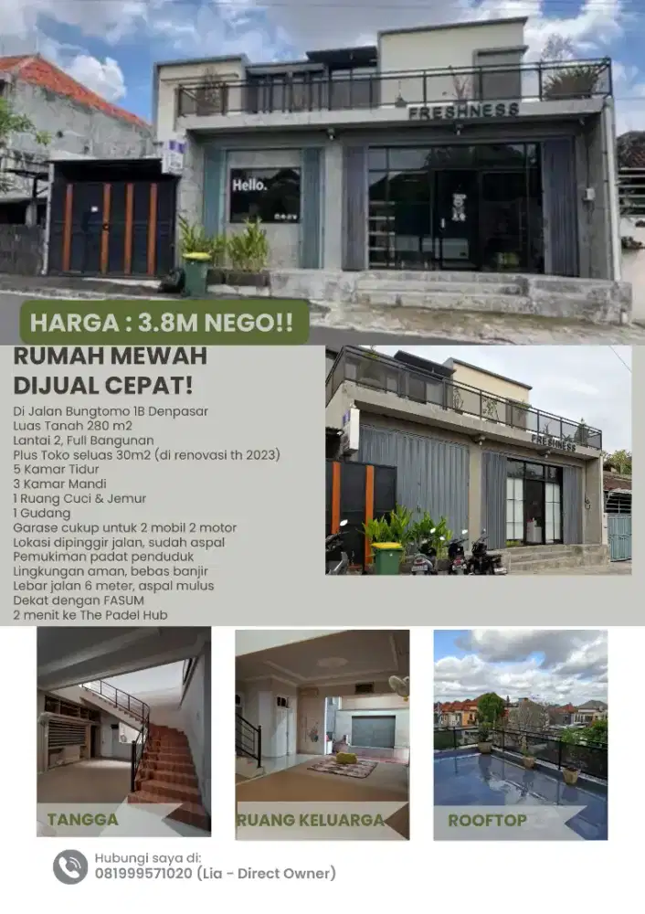 Dijual rumah NEGO sampai deal