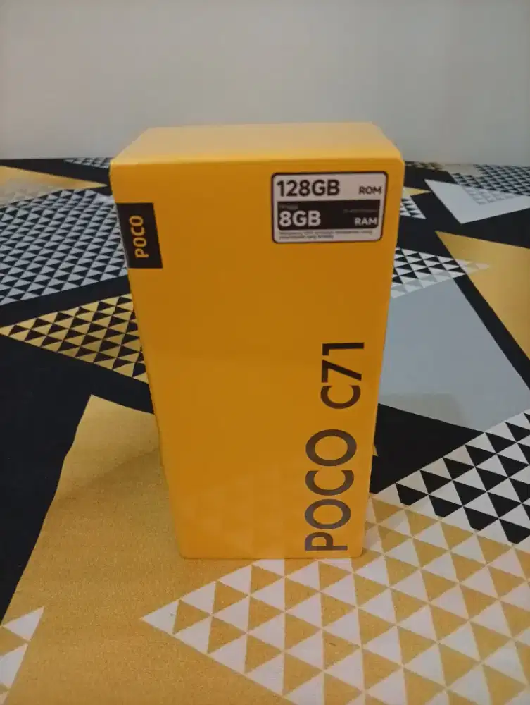 HP baru Poco C71 4+4/128gb warna hitam