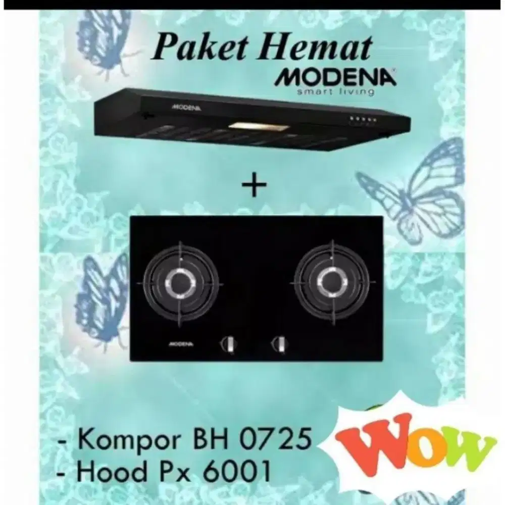 Kompor Modena Bonus Penyedot Asap Bonus Dispenser