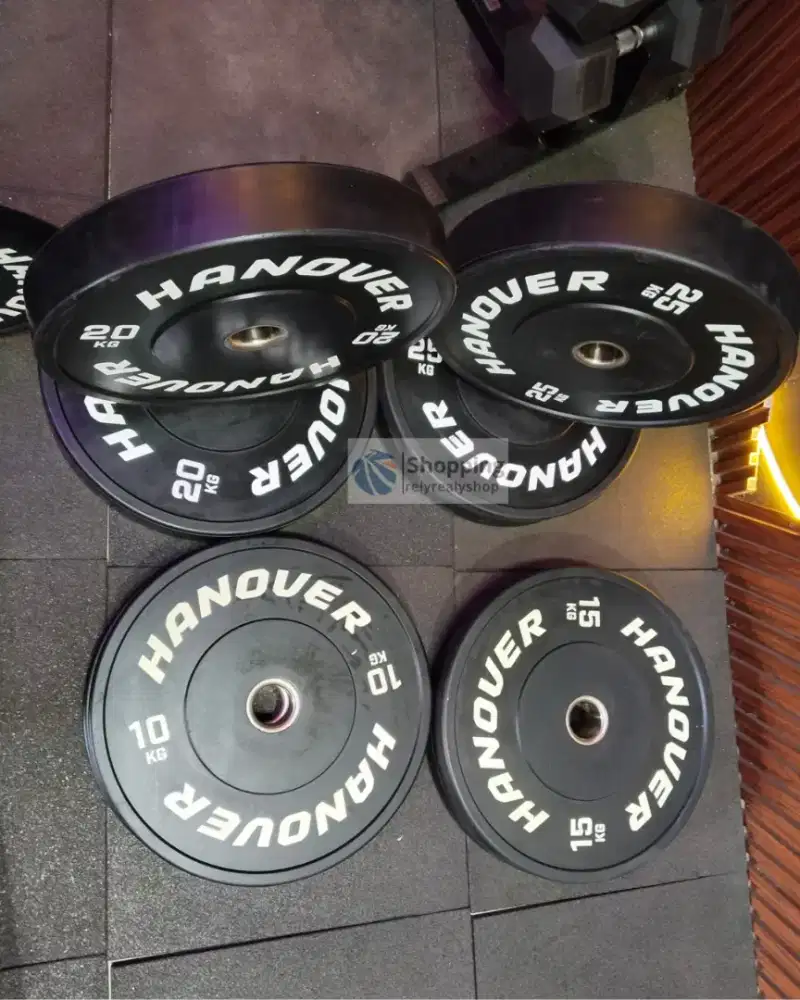 Bumper Plate Barbel Hanover Full Set