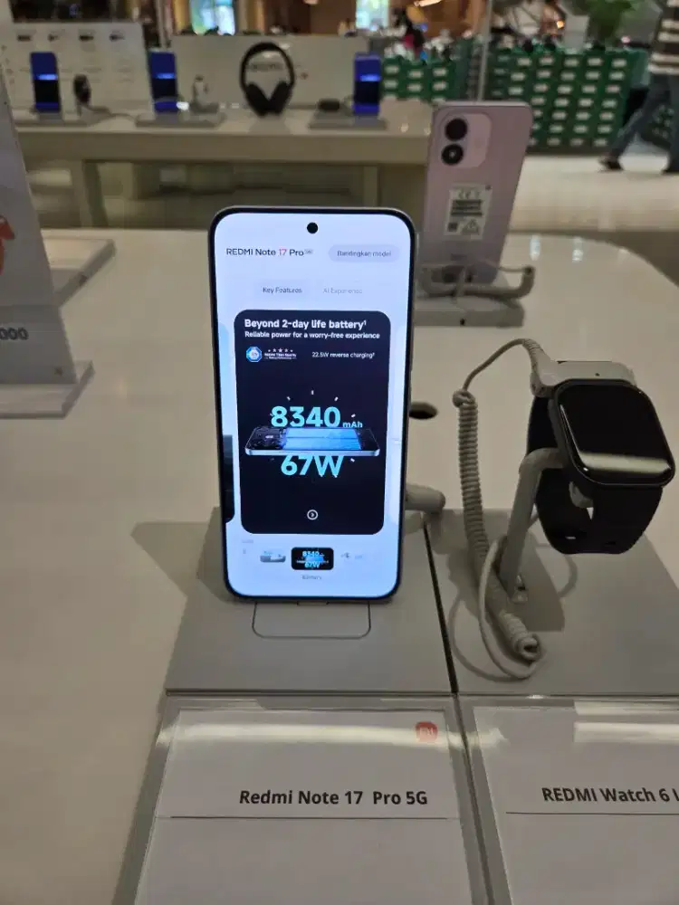 New Redmi Note 17 Pro 5G 6/256GB Free Smartwatch+Free Tumbler+Kartu XL