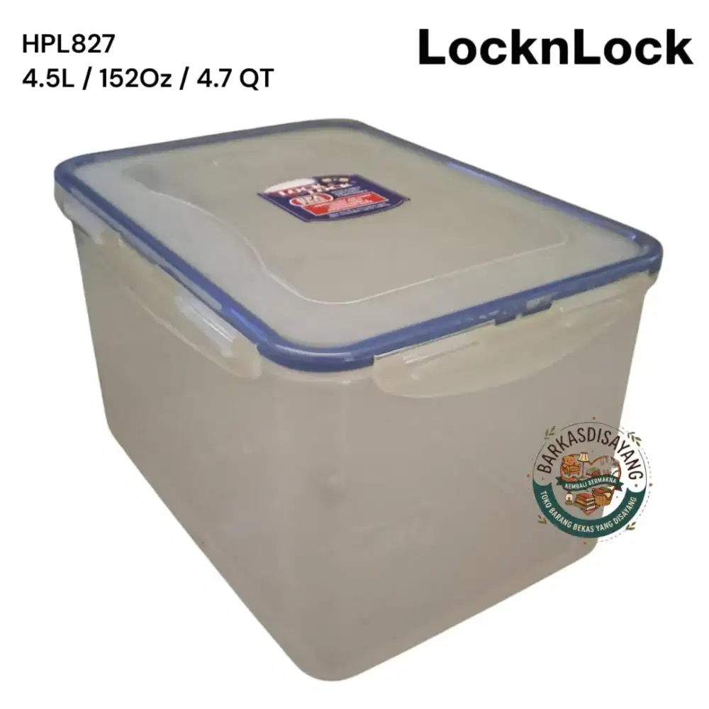 FREE ONGKIR LIKE NEW CONTAINER WADAH LOCK&LOCK 4.5L TAHAN PANAS