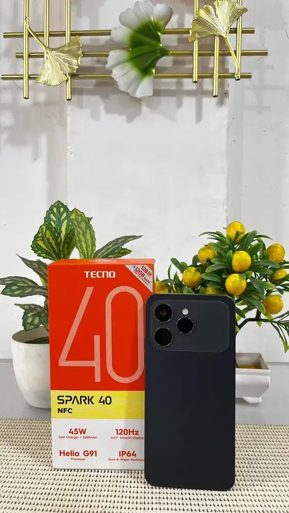 Tecno Spark 40 internal memori 128 RAM 6GB