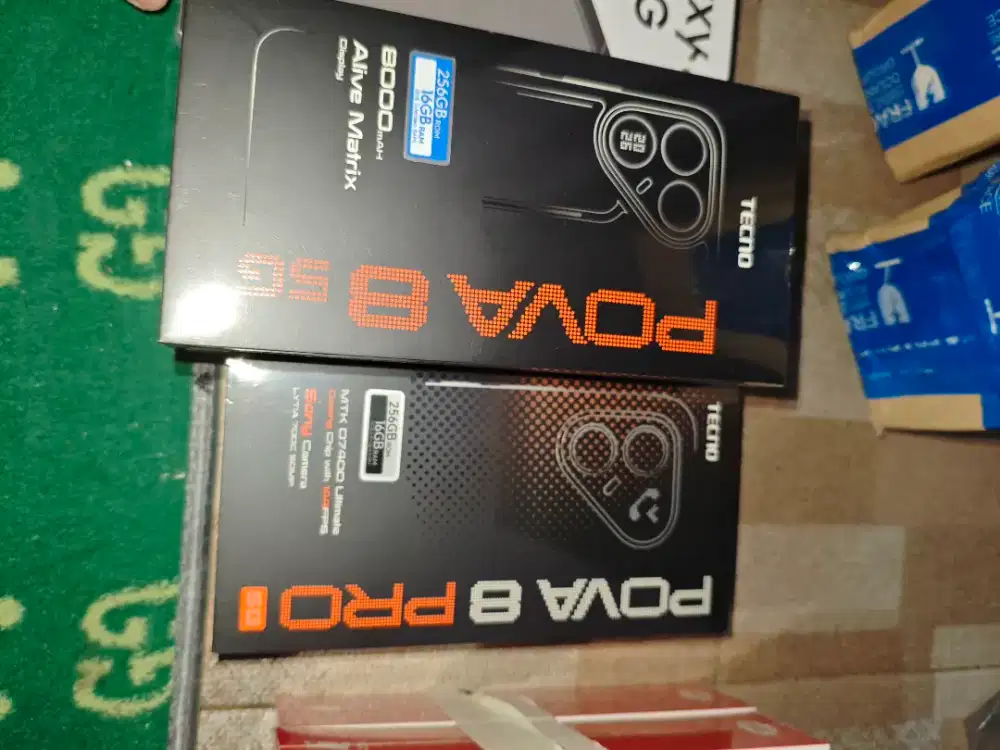 Tecno pova 8 pro 5G 256gb ram 8gb dan6/128 garansi resmi