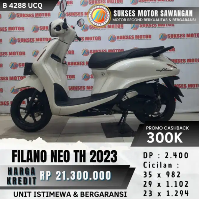 YAMAHA GRAND FILANO NEO TH 2023 MULUS BISA CASH KREDIT UNIT BERGARANSI