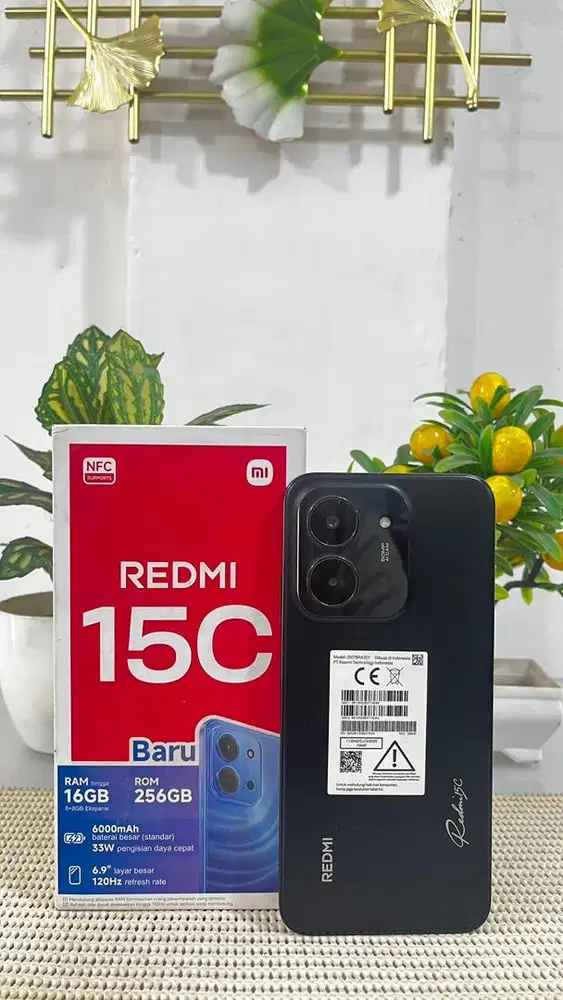 Redmi 15C Internal memori 16 GB Ram 8+ GB
