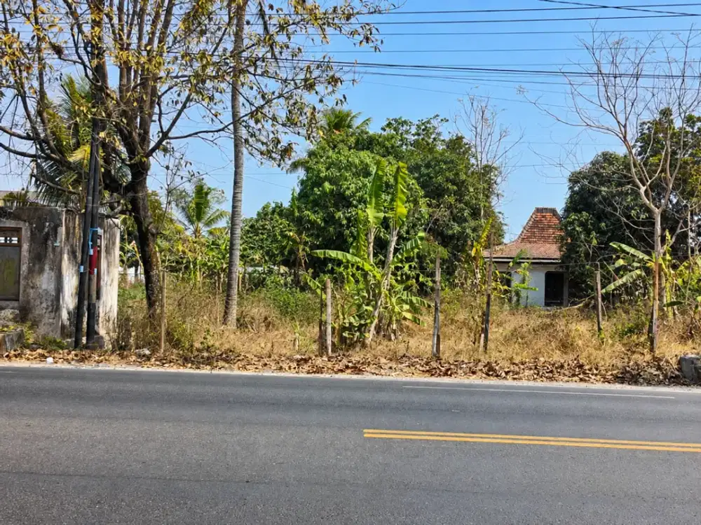 Dijual Tanah Luas Lokasi Strategis di Jalan nasional - Purworejo , Cocok Untuk Usaha & Investasi