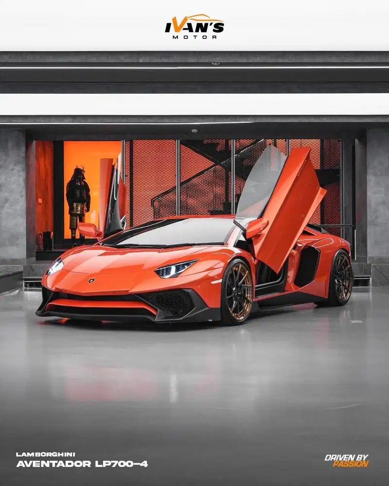 LAMBORGHINI AVENTADOR LP700 - 4 V12 ISTIMEWA KM 1,xxx 2012 ORANGE
