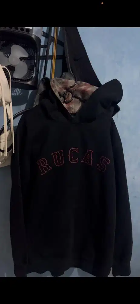 Hoodie RUCAS red flanel revesible