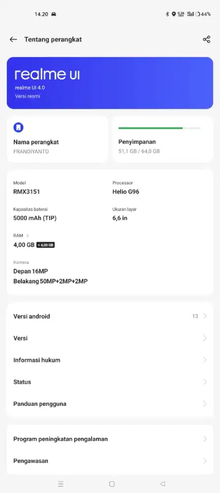 Realme 8i 4+4/64