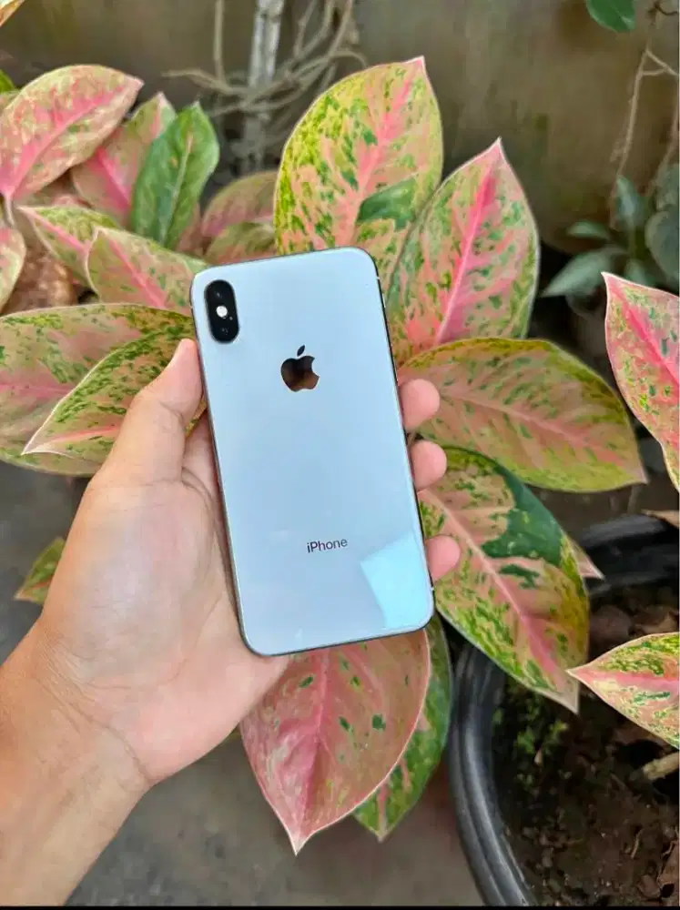 Iphone X 256GB White Mulus Lengkap