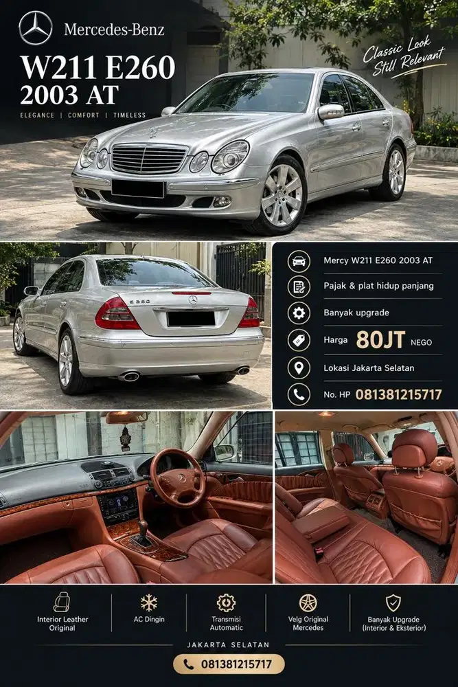 Mercedes-Benz W211 E260 2003 Automatic Bensin