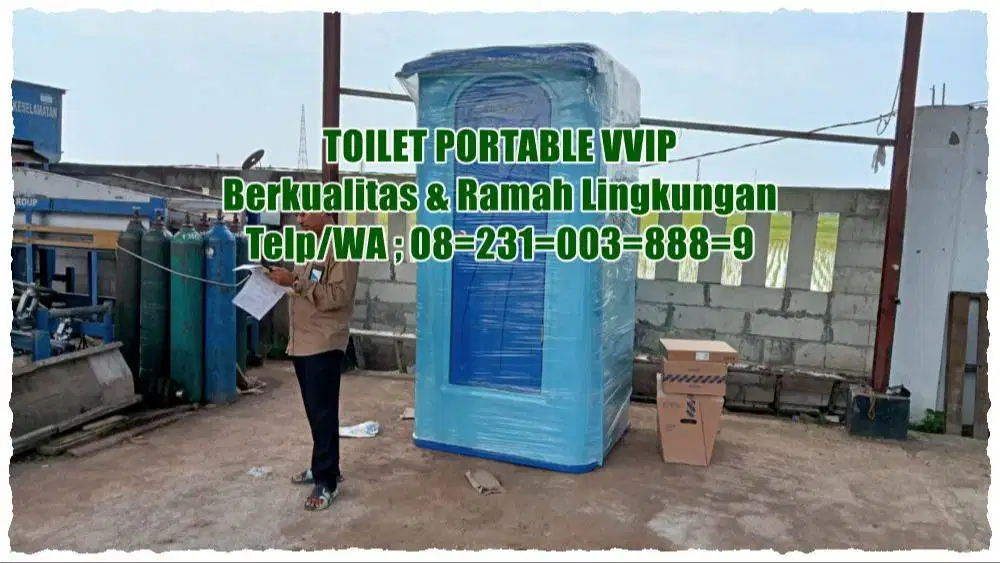 Toilet Modern WC Portable, Toilet Portable, Closet Jongkok/ Duduk Terj