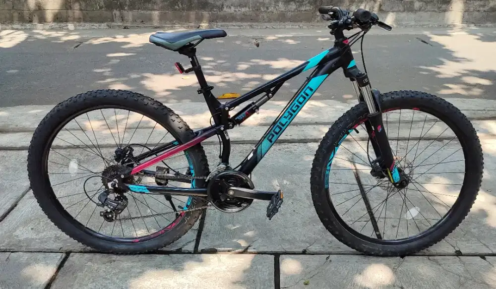 Sepeda Fullsus Polygon RayZ 3 alloy size S 27.5 bekas mulus
