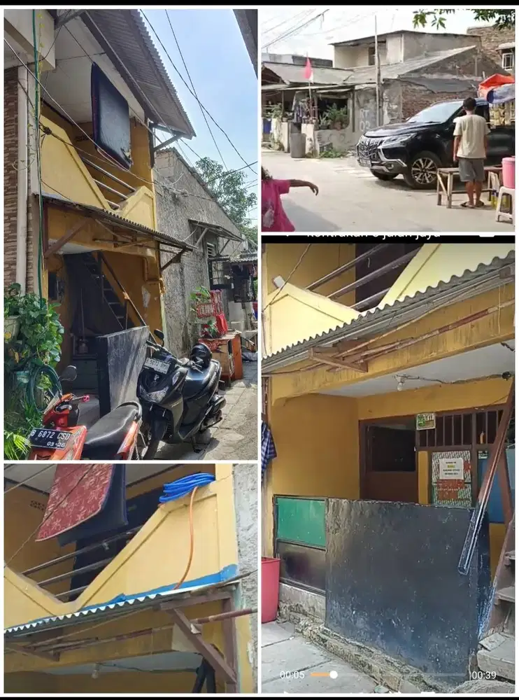 Rumah kontrakan murah Lt bawah 500rb Lt atas 450rb/bln kamal menceng