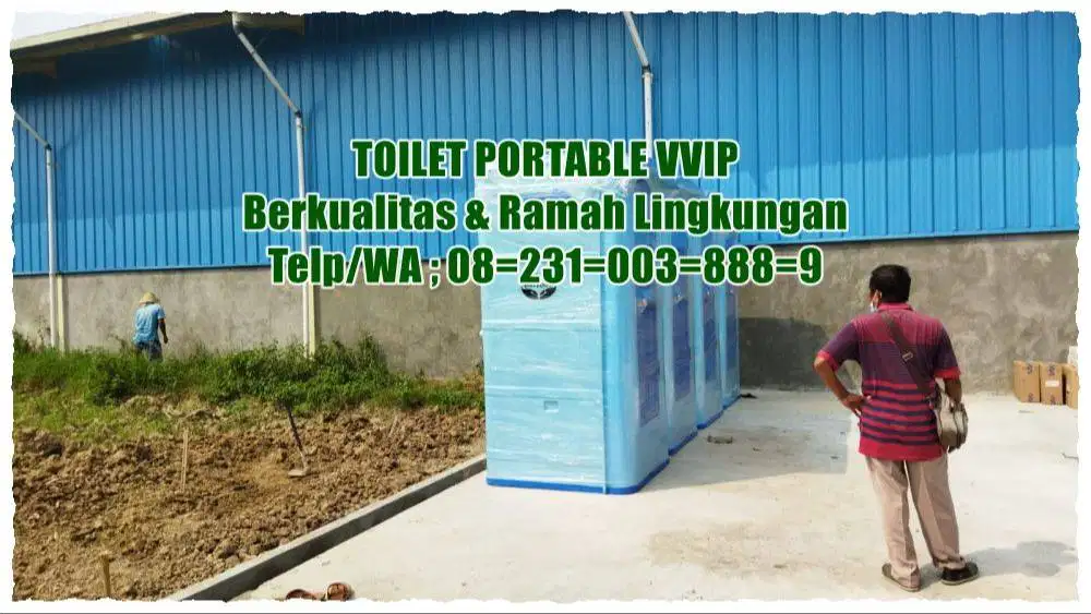Toilet Modern WC Portable, Toilet Portable, Closet Jongkok/ Duduk Terj