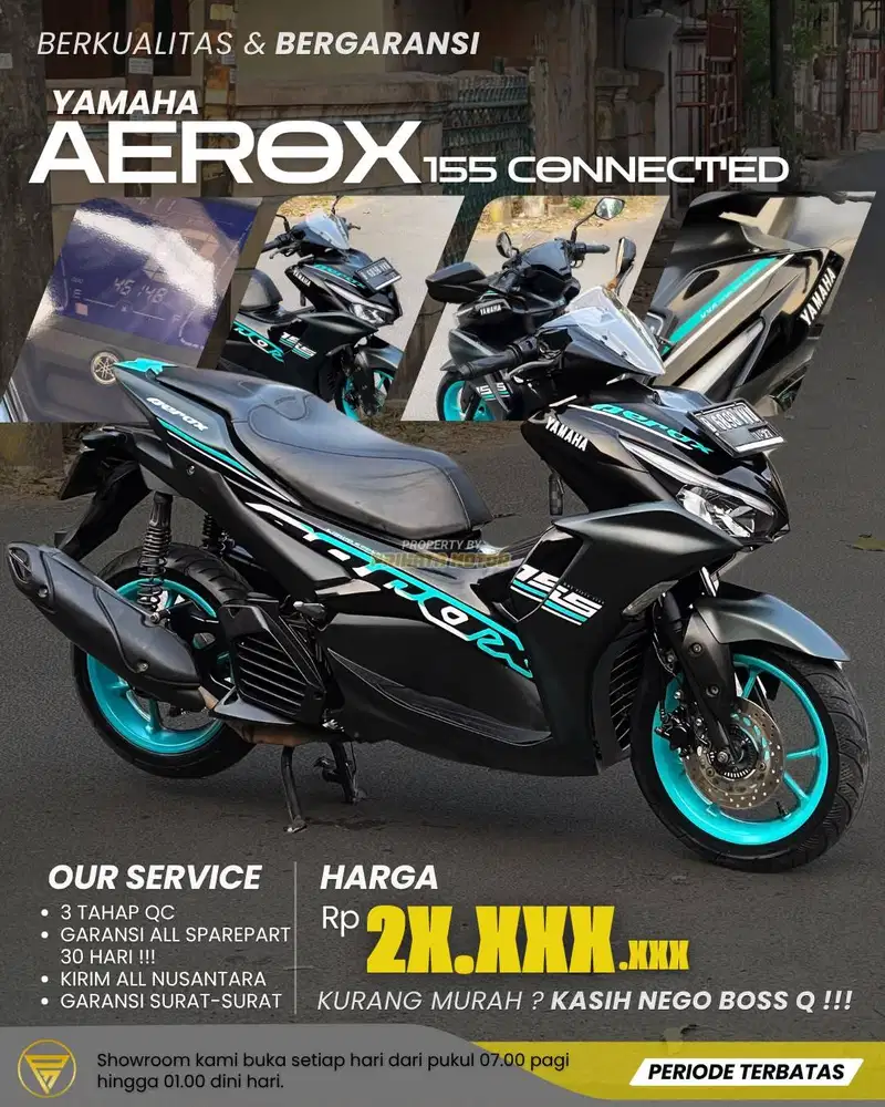 YAMAHA ALL NEW AEROX 155 Connected 2022 !!!