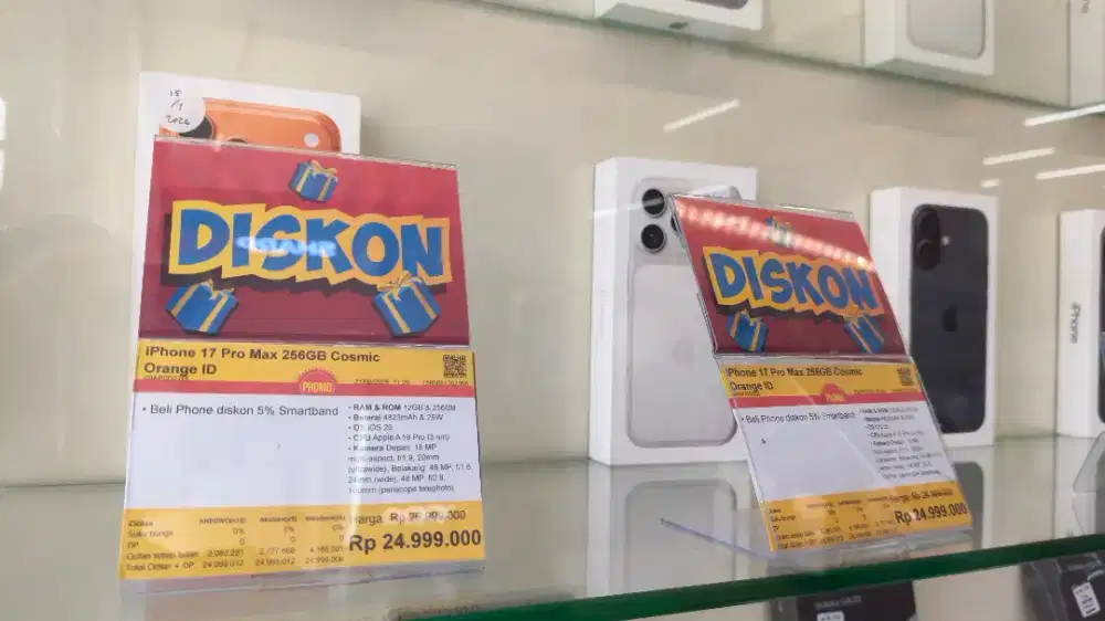 Cicilan iPhone 17 Promax Cosmic Orange Bisa Promo Bunga 0% pakai kredv