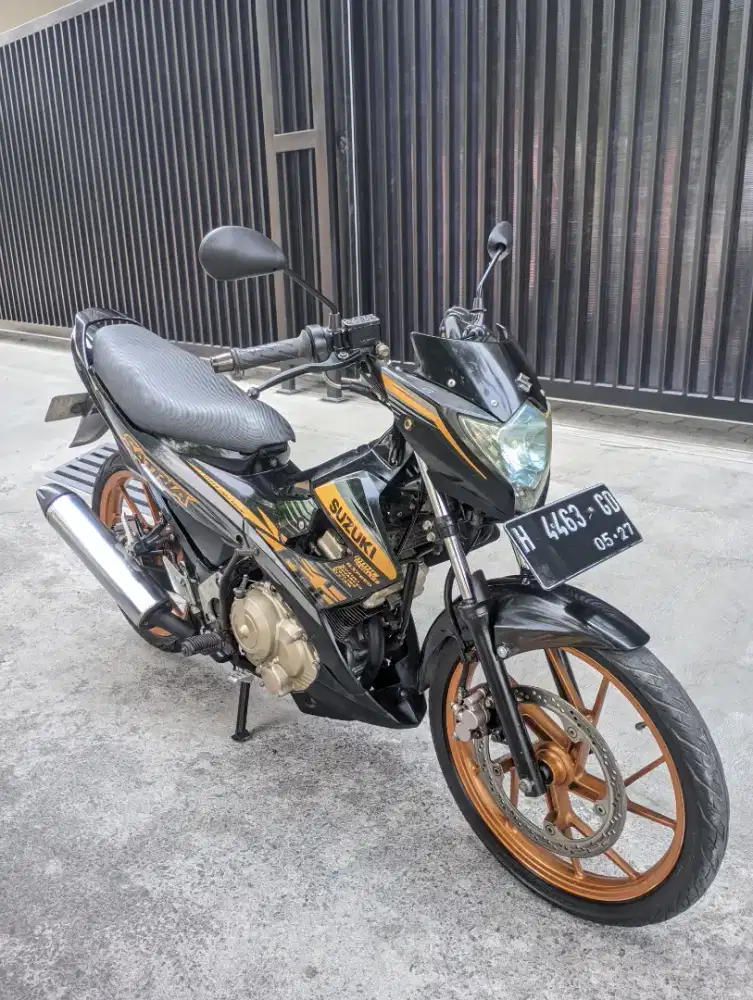 Satria Fu 2014 Hitam Gold Metalik Km50Rban Orisinil