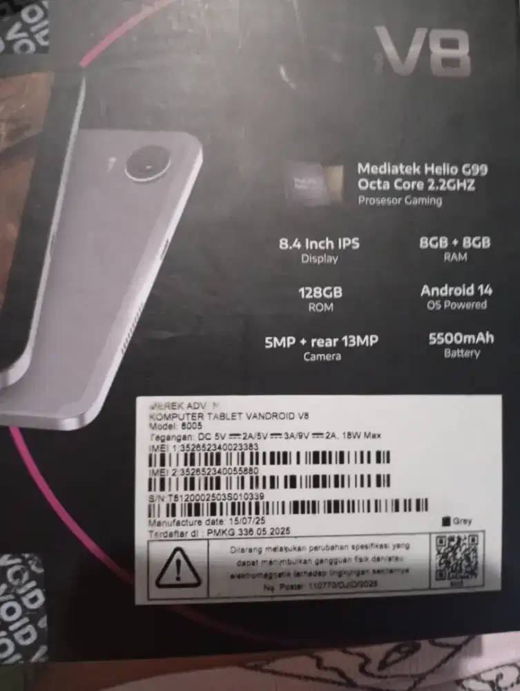 Advan Tab V8 4G 8/128