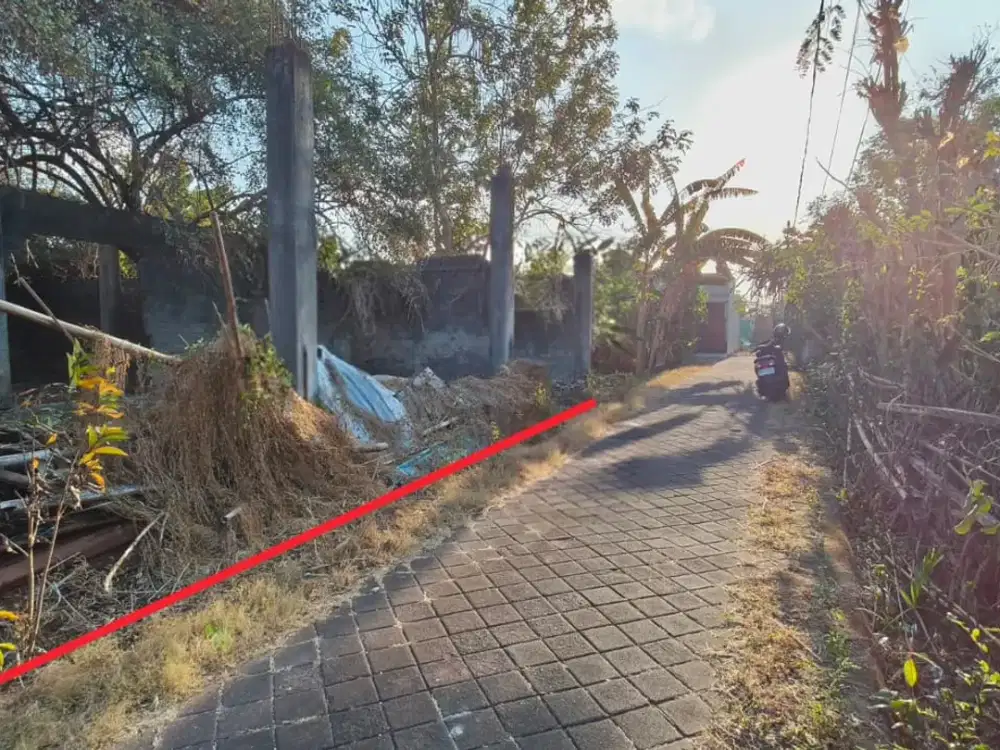 Tanah Jual Jl. Gedong Sari II, Benoa  Lokasi dekat ke Jl. Tol, Pantai Nusa Dua, dan Pantai Jimbaran.