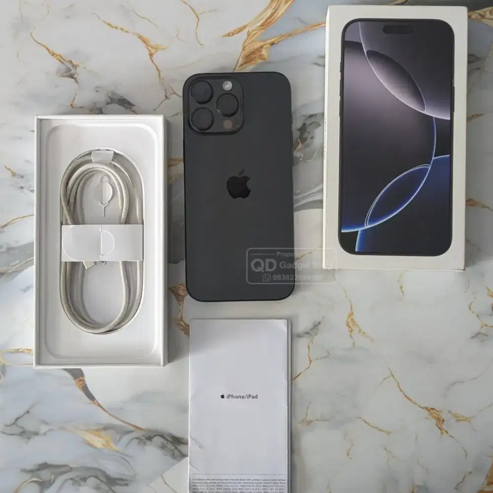 iPhone 16 Pro Max 512GB Garansi RESMI iBox Juni 2027 Batt Health 100%