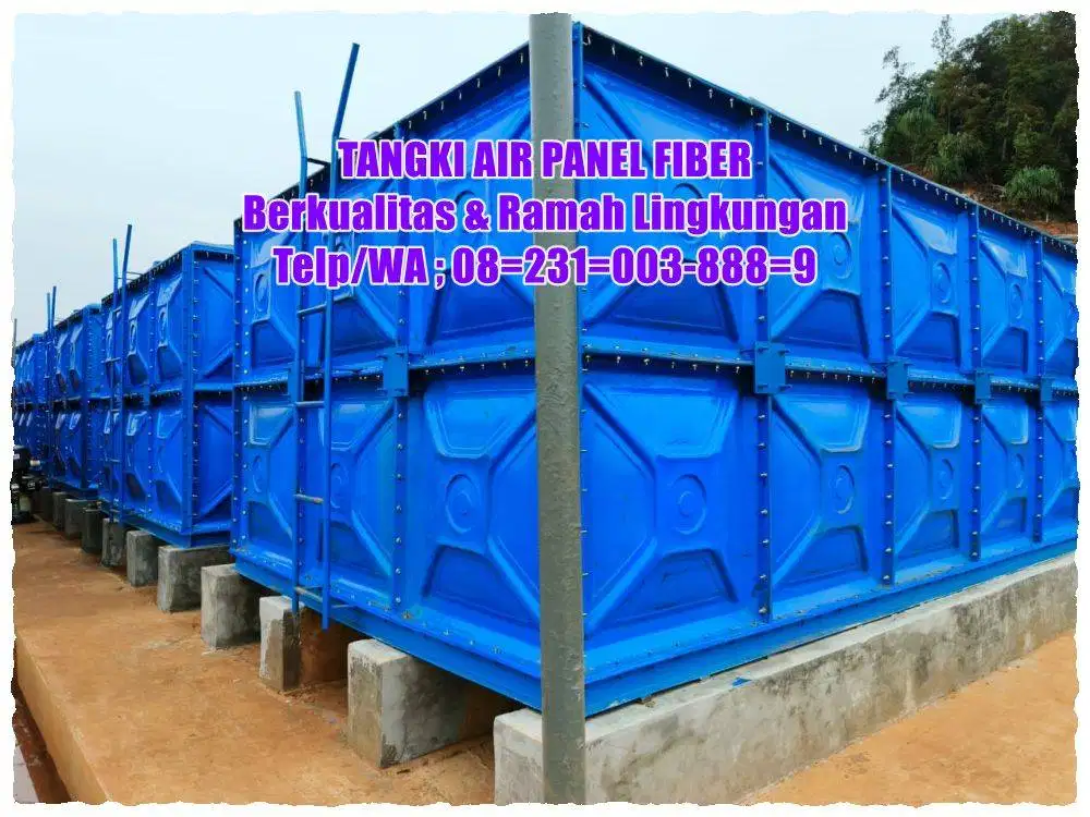 GROUND TANK - TANGKI AIR - PANEL FRP - TANGKI PANEL FRP - TANGKI PANEL