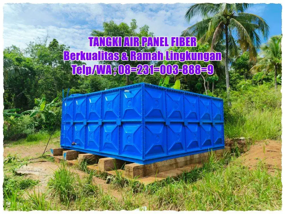 TANGKI AIR FIBERGLASS - GROUND TANK - PANEL FRP - ROOF TANK FRP - TANG