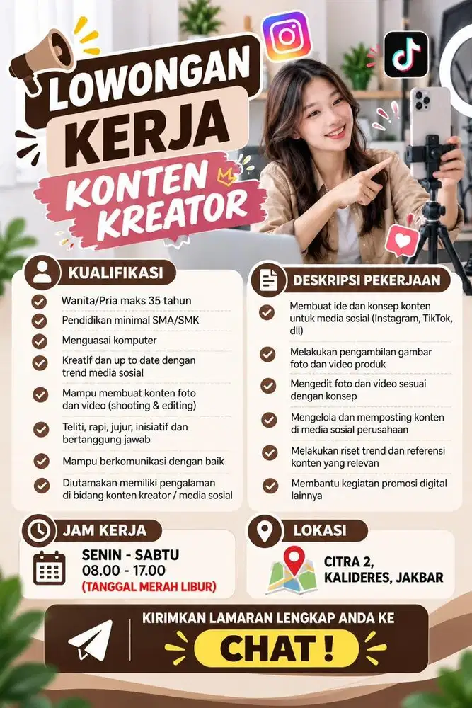 DIBUTUHKAN CONTENT CREATOR