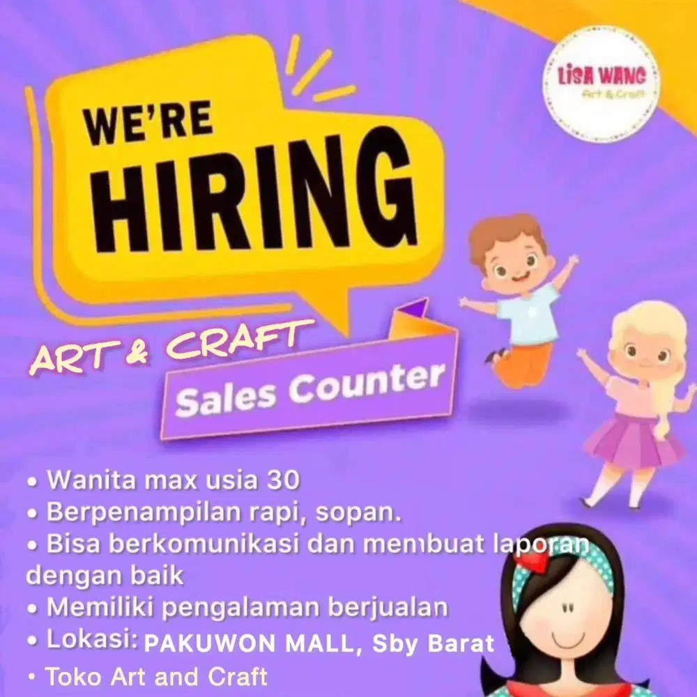 DICARI KARYAWATI UNTUK JAGA STAN
