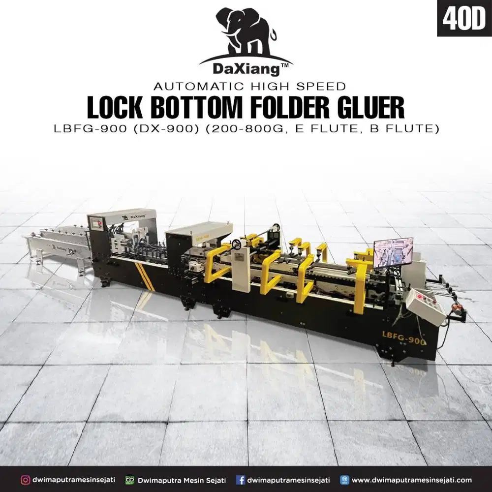 Automatic High Speed Lock Bottom Folder Gluer LBFG-900 (DX-900)