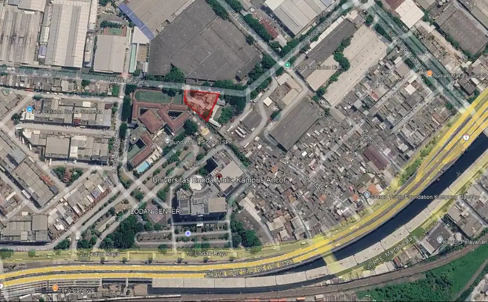DIJUAL TANAH STRATEGIS ANCOL BARAT (Bersebelahan dengan UBM)