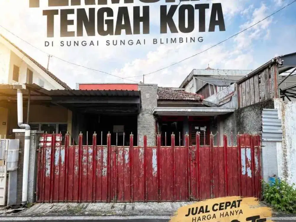 Rumah Tengah kota Hanya 700jt di Sungai2 Blimbing Malang