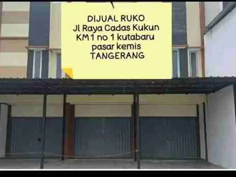 Di Jual/Sewa 3 Unit Ruko Gandeng Di jalan Raya Cadas Kukun