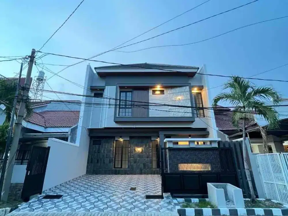 Rumah Baru Gress Lebar 10 • Row Jalan 3 Mobil Manyar Tengah Kota Surabaya