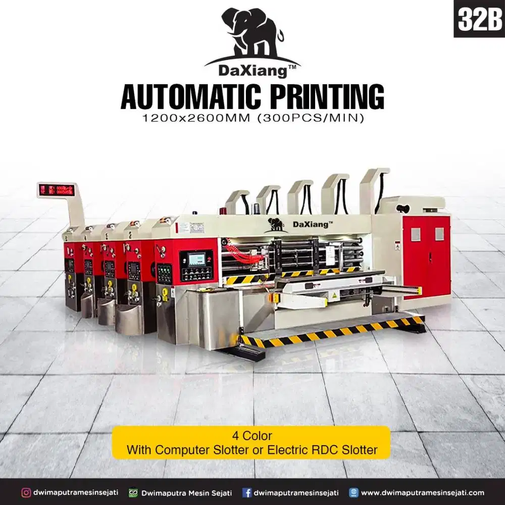 Automatic Printing Machine 1200 x 2600mm (Speed: 280pcs/min)